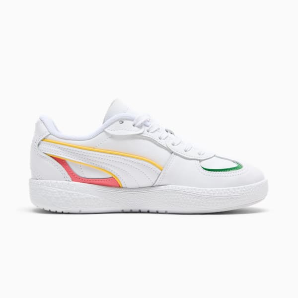 Tenis para mujer Clyde NYC Flagship, PUMA White-Sunny Yellow-Blue Crystal-Archive Green, extralarge